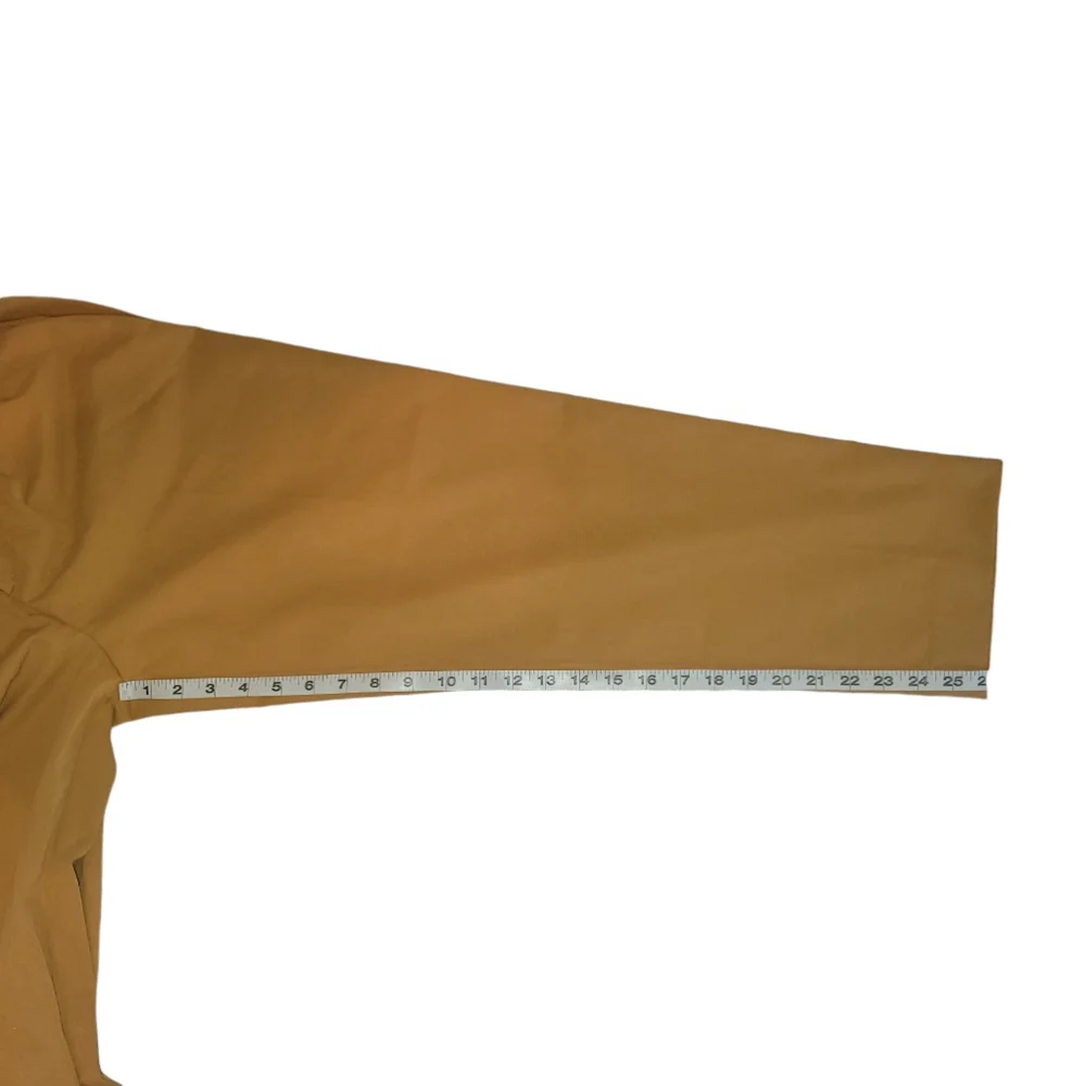 Women's H&M Pants, Ankle-length Tie-belt Pants Mustard, Size 8